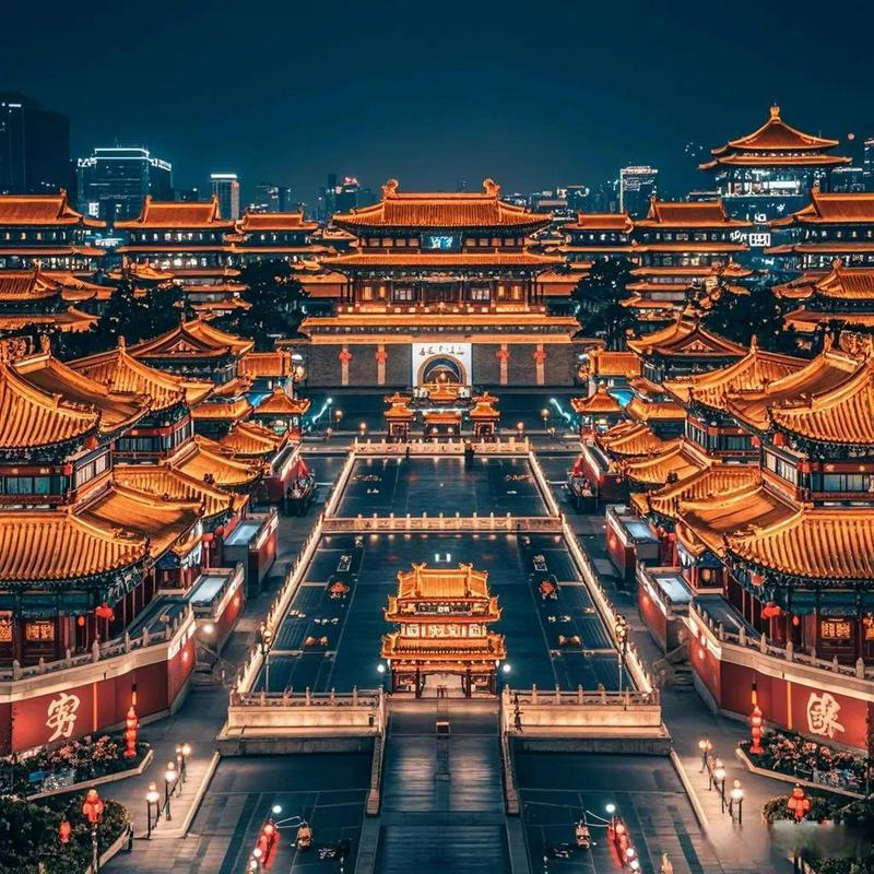 (目的地精选.一家一车私享团)【华彩长安】陕西历史博物馆/西安博物院、护城河游船、长安十二时辰、夜游大唐不夜城、亲子挑战华山、兵马俑博物院五天